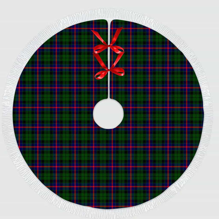 Scottish Morrison Modern Clan Tartan Christmas Tree Skirt Tassels 1 Tartan Plaid