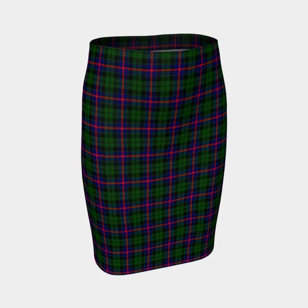 Scottish Morrison Modern Clan Tartan Fitted Skirt Tartan Plaid 1