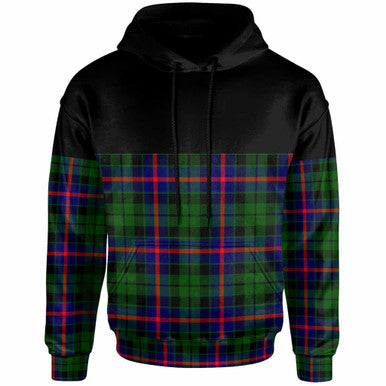 Scottish Morrison Modern Clan Tartan Hoodie - Horizontal Style Front Side Tartan Plaid