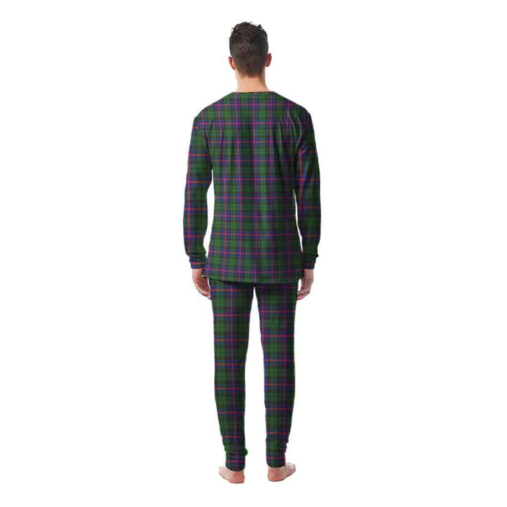 Scottish Morrison Modern Clan Tartan Pajama Set Men Back Side Tartan Plaid