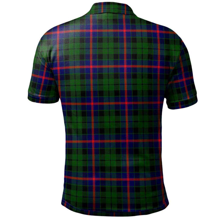 Scottish Morrison Modern Clan Tartan Polo Shirt Back Side Tartan Plaid