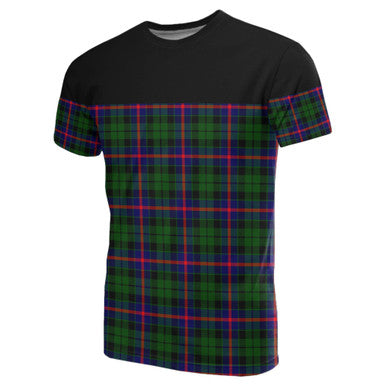 Scottish Morrison Modern Clan Tartan T-Shirt Horizontal Style Front Side Tartan Plaid