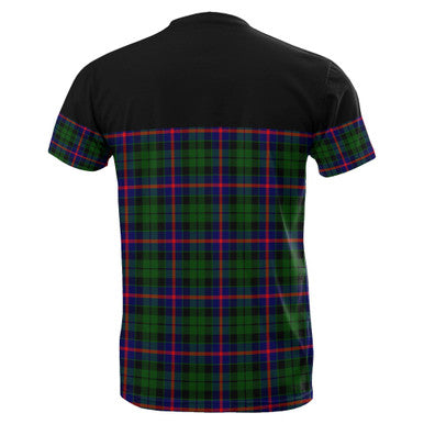 Scottish Morrison Modern Clan Tartan T-Shirt Horizontal Style Back Side Tartan Plaid