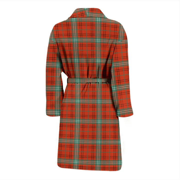 Scottish Morrison Red Ancient Clan Tartan Bathrobe 1