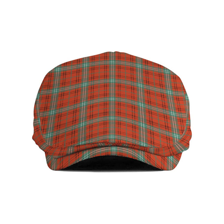 Scottish Morrison Red Ancient Clan Tartan Flat Cap Tartan Plaid 1