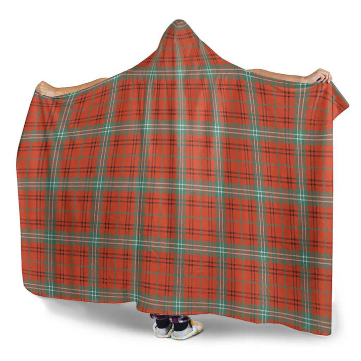Scottish Morrison Red Ancient Clan Tartan Hooded Blanket Tartan Plaid 3