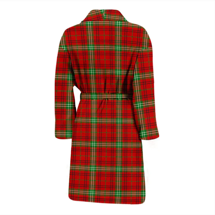 Scottish Morrison Red Modern Clan Tartan Bathrobe 1