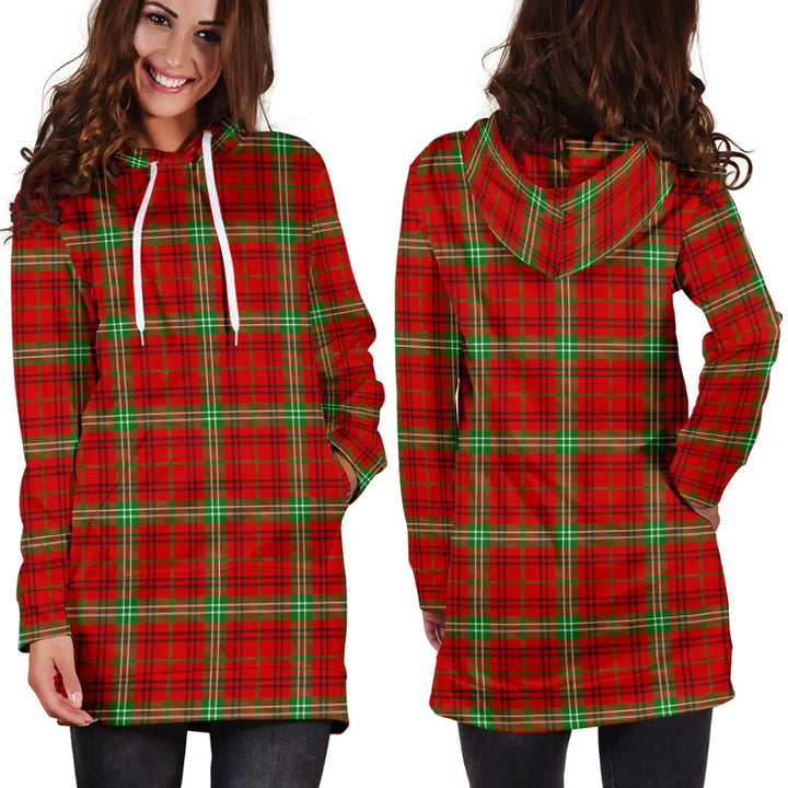 Scottish Morrison Red Modern Clan Tartan Hoodie Dress