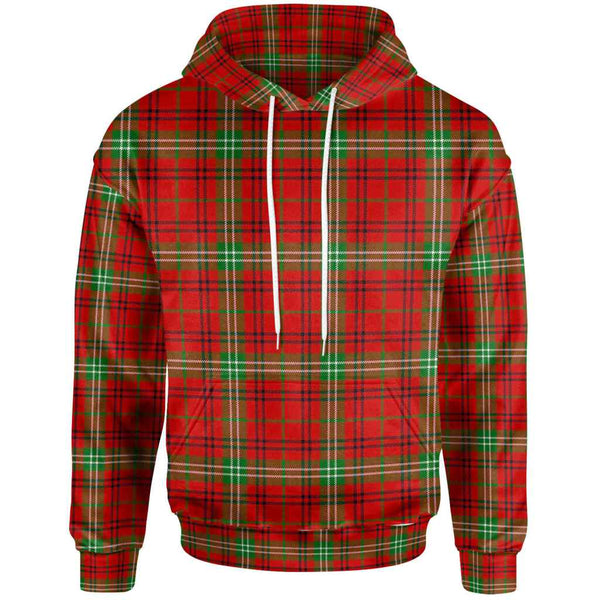 Scottish Morrison Red Modern Clan Tartan Hoodie Front Side Tartan Plaid