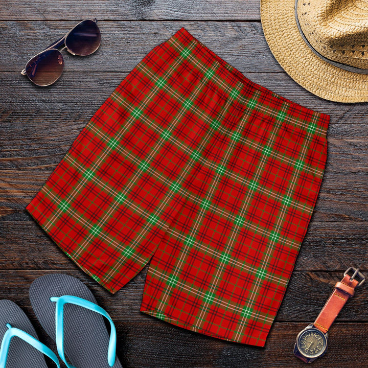 Scottish Morrison Red Modern Clan Tartan Men's Shorts