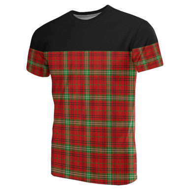 Scottish Morrison Red Modern Clan Tartan T-Shirt Horizontal Style Front Side Tartan Plaid