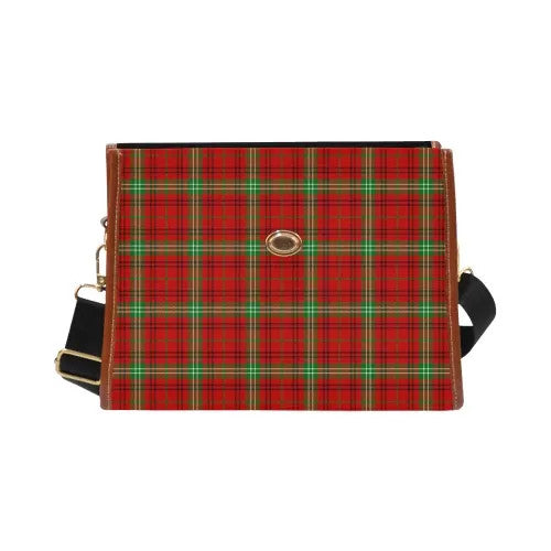 Scottish Morrison Red Modern Clan Tartan Waterproof Canvas Bag Tartan Plaid 1