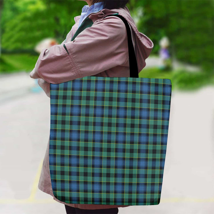 Scottish Mouat Clan Tartan Canvas Bag With Shoulder Strap Tartan Plaid 2