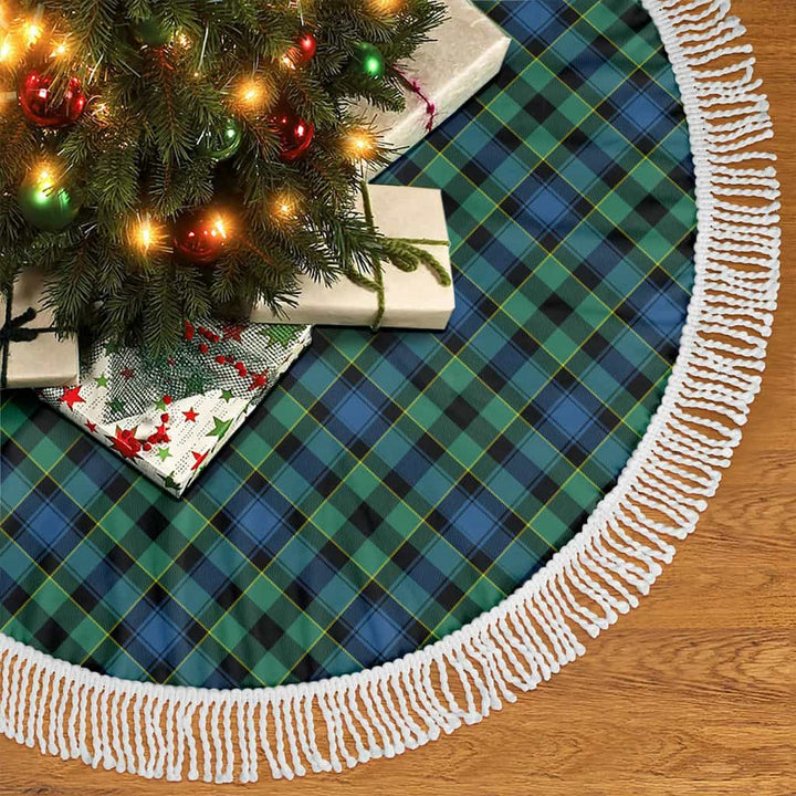 Scottish Mouat Clan Tartan Christmas Tree Skirt Tassels 2 Tartan Plaid