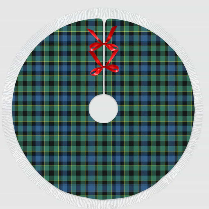 Scottish Mouat Clan Tartan Christmas Tree Skirt Tassels 1 Tartan Plaid