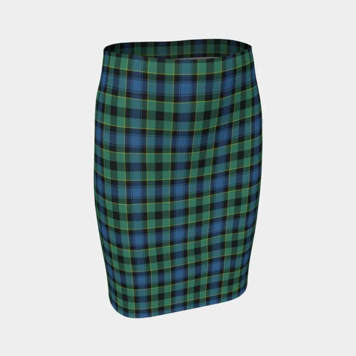 Scottish Mouat Clan Tartan Fitted Skirt Tartan Plaid 1