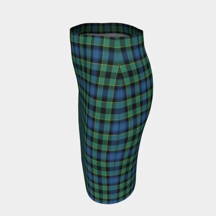 Scottish Mouat Clan Tartan Fitted Skirt Tartan Plaid 2