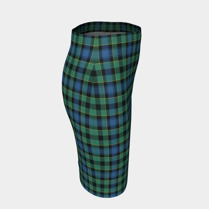 Scottish Mouat Clan Tartan Fitted Skirt Tartan Plaid 3