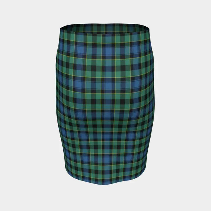 Scottish Mouat Clan Tartan Fitted Skirt Tartan Plaid 4