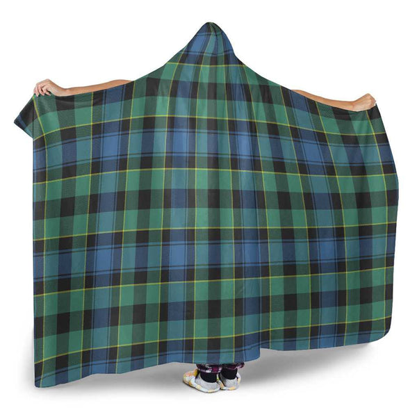 Scottish Mouat Clan Tartan Hooded Blanket Tartan Plaid 2