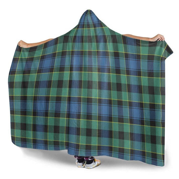 Scottish Mouat Clan Tartan Hooded Blanket Tartan Plaid 3