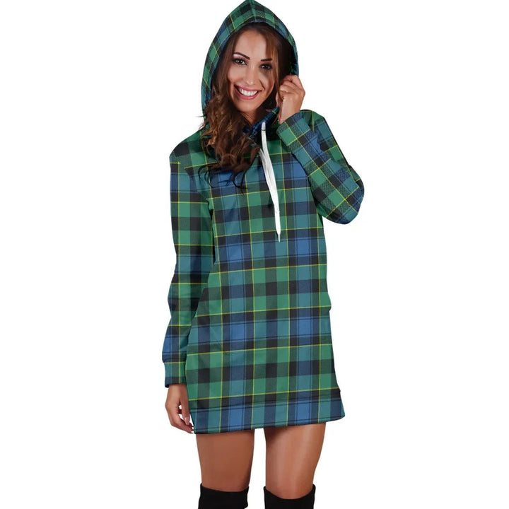 Scottish Mouat Clan Tartan Hoodie Dress