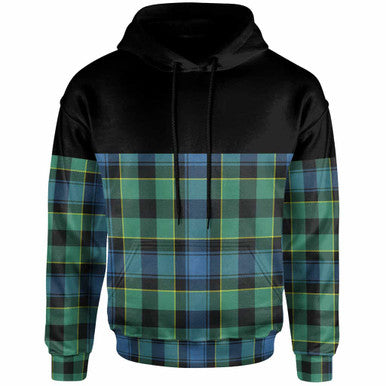 Scottish Mouat Clan Tartan Hoodie - Horizontal Style Front Side Tartan Plaid
