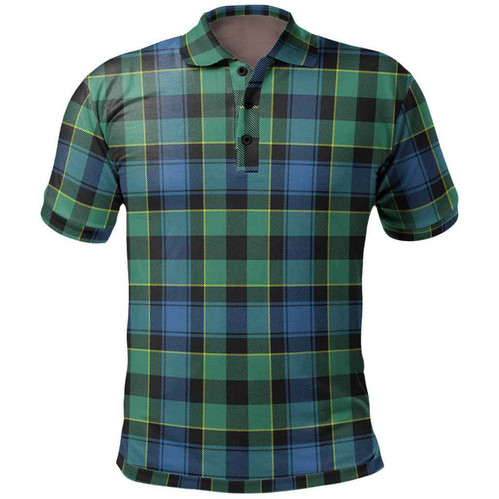 Scottish Mouat Clan Tartan Polo Shirt Front Side Tartan Plaid
