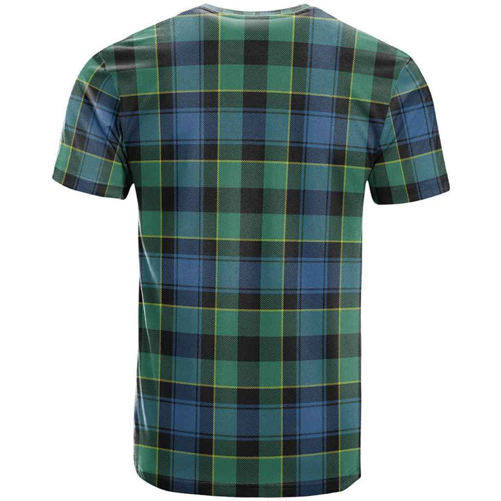 Scottish Mouat Clan Tartan T-Shirt Back Side Tartan Plaid