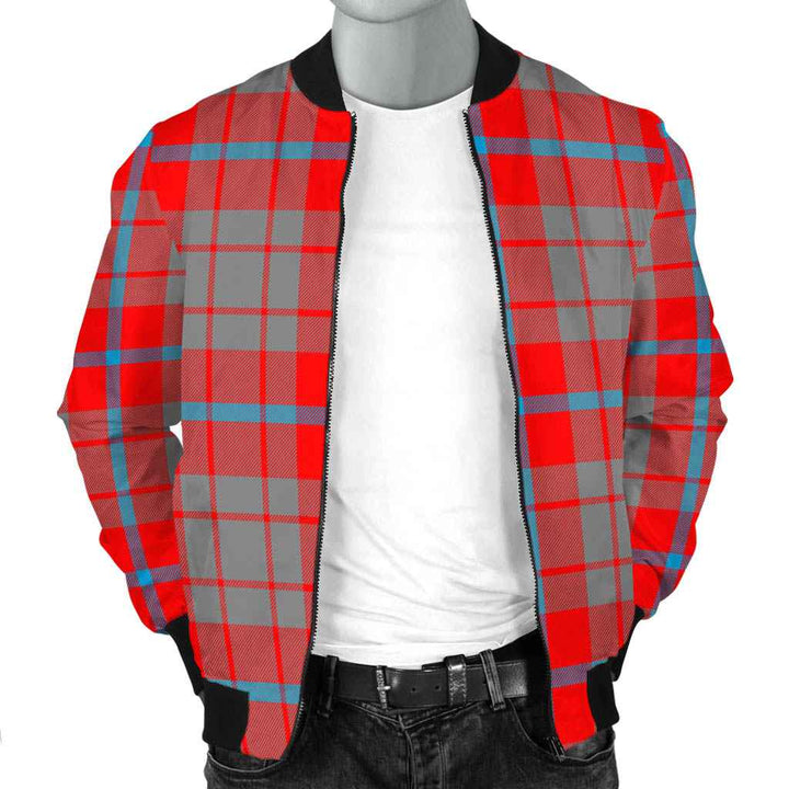 Scottish Moubray Clan Tartan Bomber Jacket Tartan Plaid 2