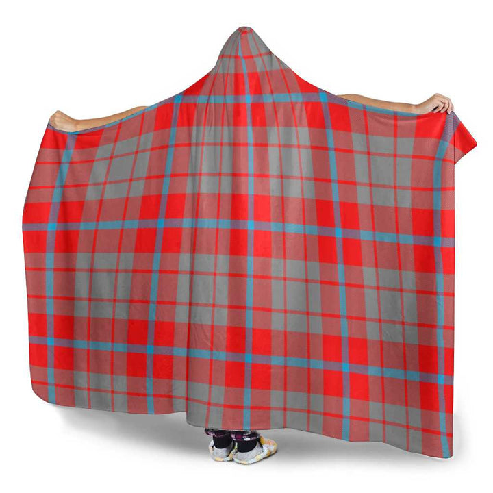 Scottish Moubray Clan Tartan Hooded Blanket Tartan Plaid 3