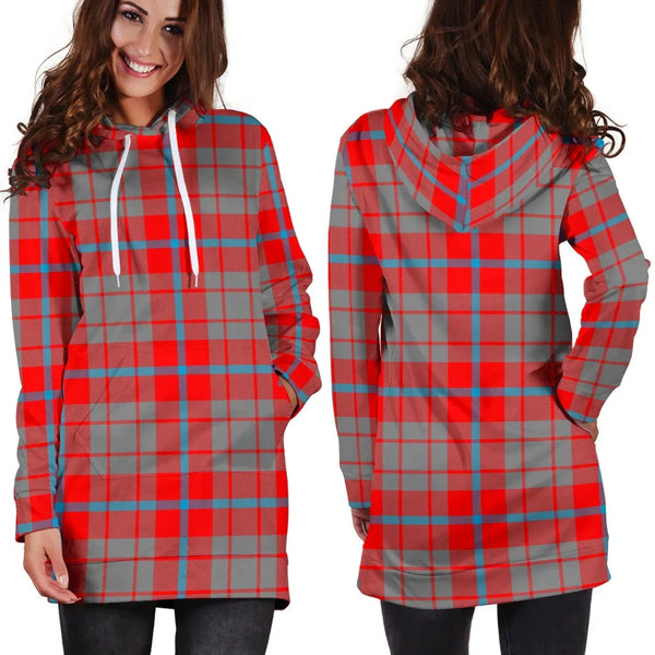 Scottish Moubray Clan Tartan Hoodie Dress