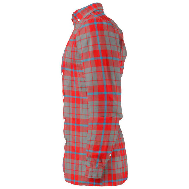 Scottish Moubray Clan Tartan Long Sleeve Shirt Tartan Plaid