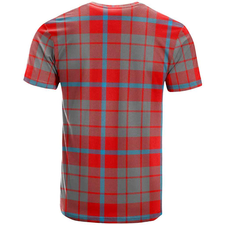 Scottish Moubray Clan Tartan T-Shirt Back Side Tartan Plaid