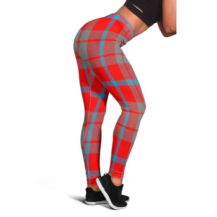 Scottish Moubray Clan Tartan Women Leggings Tartan Plaid 1