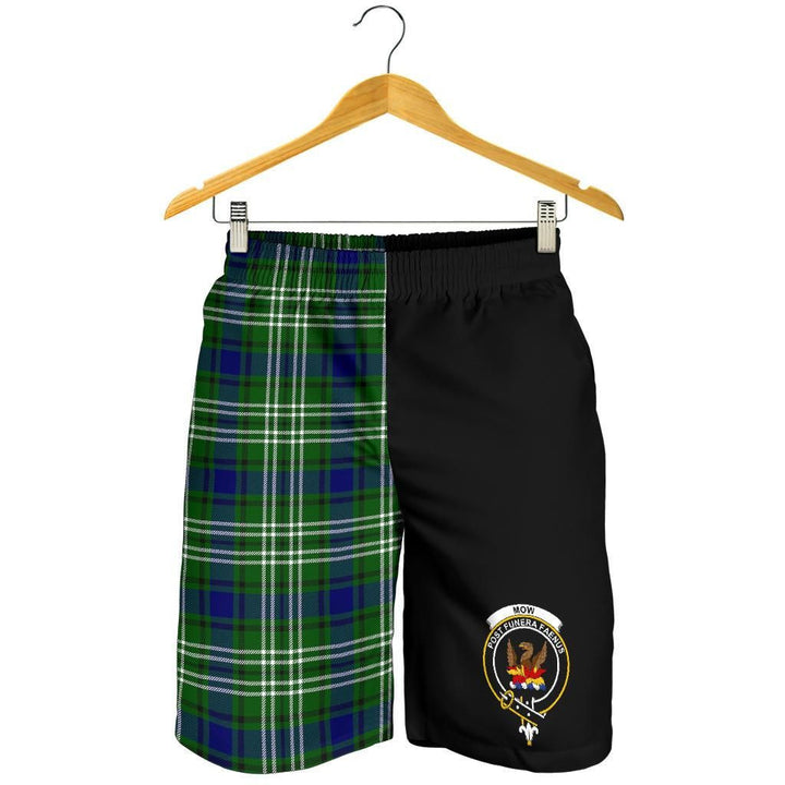 Scottish Mow Clan Crest Tartan Half of Me Men's Shorts