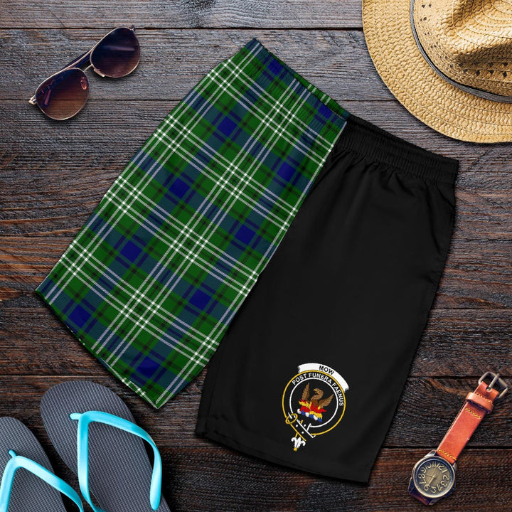 Scottish Mow Clan Crest Tartan Half of Me Men's Shorts