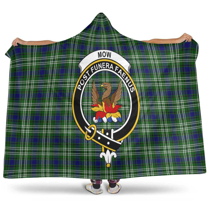 Scottish Mow Clan Crest Tartan Hooded Blanket Tartan Plaid 1