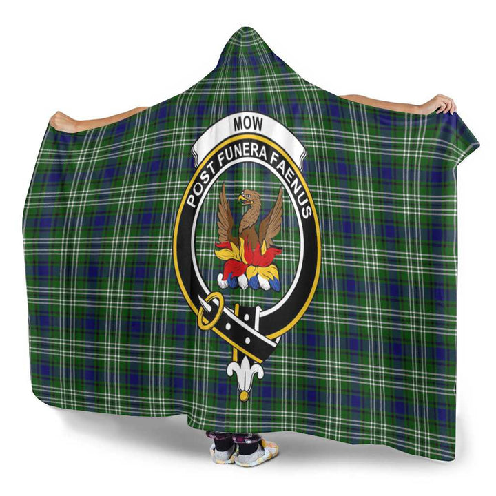 Scottish Mow Clan Crest Tartan Hooded Blanket Tartan Plaid 3