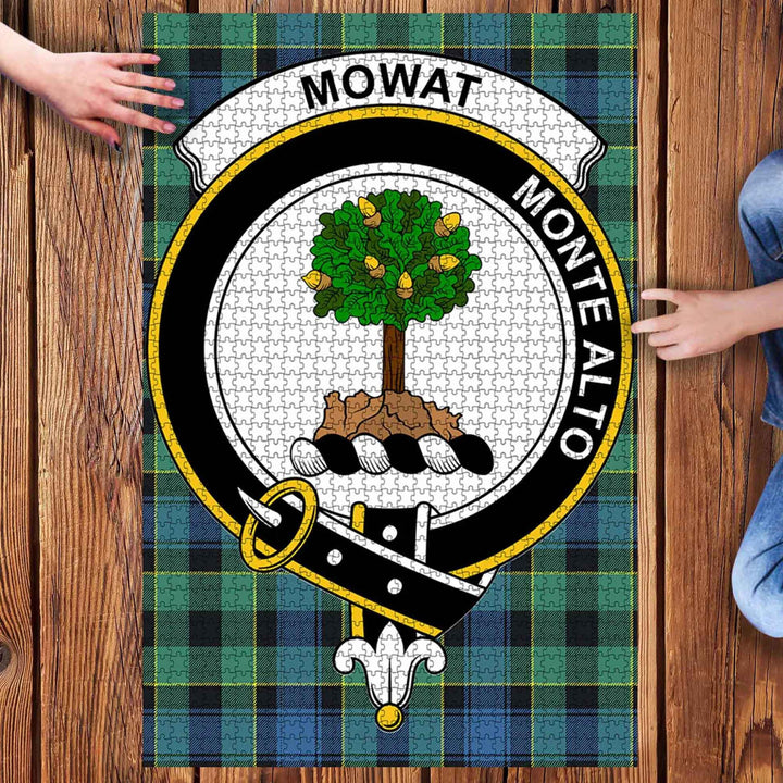 Scottish Mowat Clan Crest Tartan Jigsaw Puzzle 3