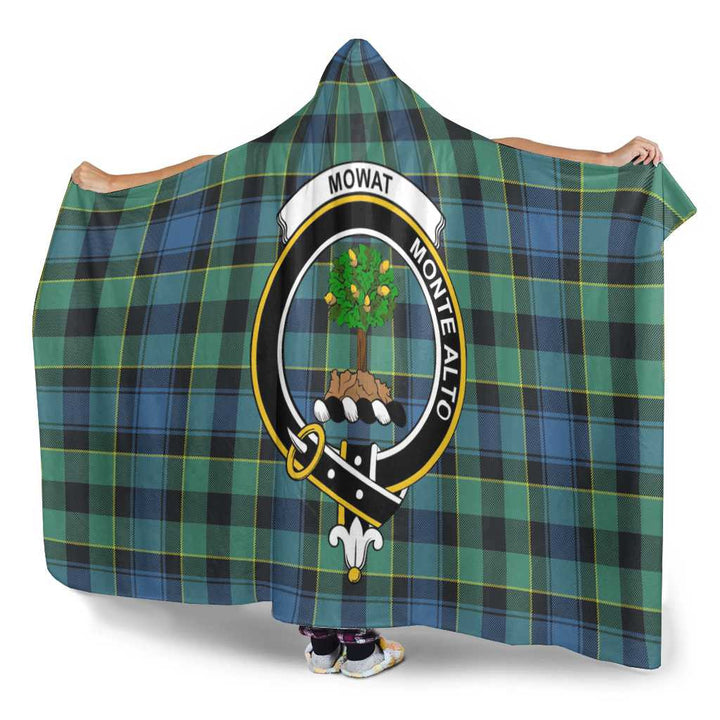 Scottish Mowat (of Inglistoun) Clan Crest Tartan Hooded Blanket Tartan Plaid 3