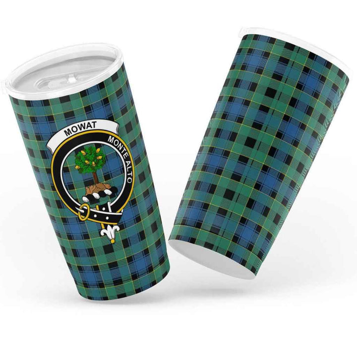 Scottish Mowat (of Inglistoun) Clan Crest Tartan Insulated Tumbler Tartan Plaid 3