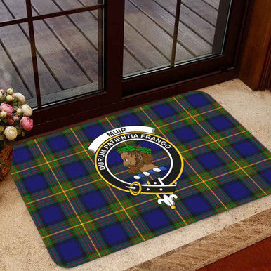 Scottish Muir Clan Crest Tartan Door Mat Tartan Plaid 1