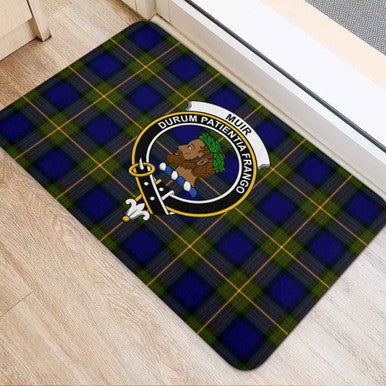Scottish Muir Clan Crest Tartan Door Mat Tartan Plaid 2