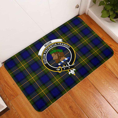 Scottish Muir Clan Crest Tartan Door Mat Tartan Plaid 3