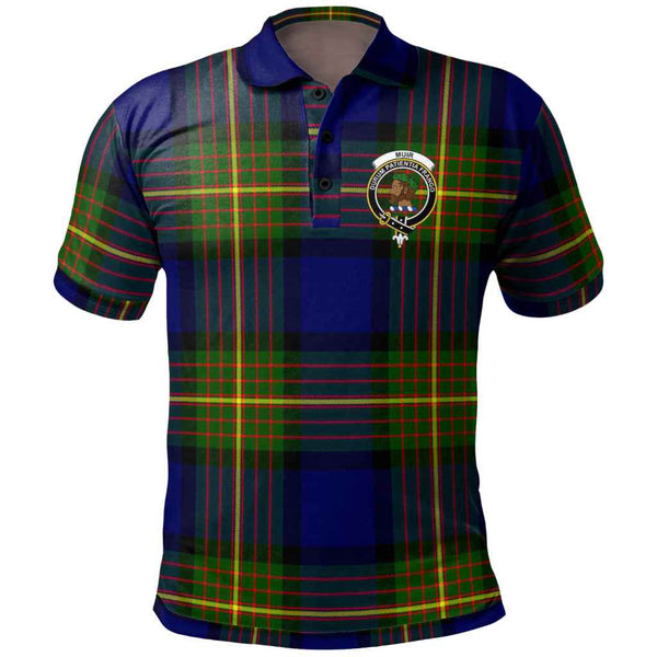 Scottish Muir Clan Crest Tartan Polo Shirt Front Side Tartan Plaid