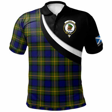Scottish Muir Clan Crest Tartan Polo Shirt - Scotland Forever Style Front Side Tartan Plaid