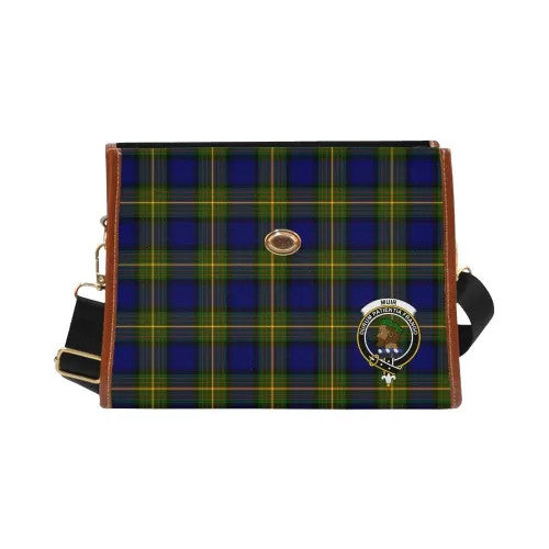 Scottish Muir Clan Crest Tartan Waterproof Canvas Bag Tartan Plaid 2