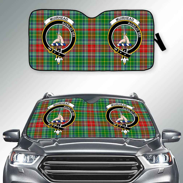 Scottish Muirhead Clan Crest Tartan Car Windshield Sun Shade Tartan Plaid 2