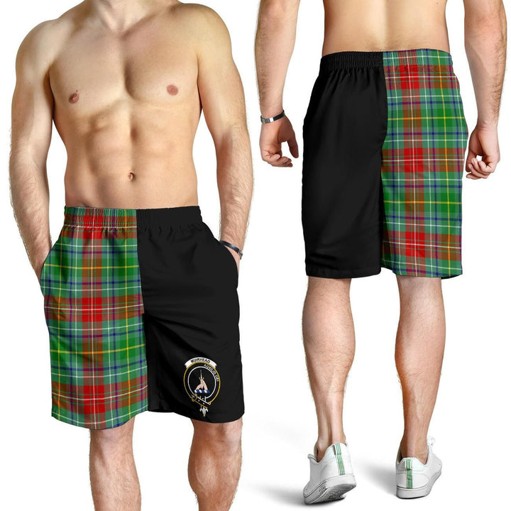 Scottish Muirhead Clan Crest Tartan Half of Me Men's Shorts